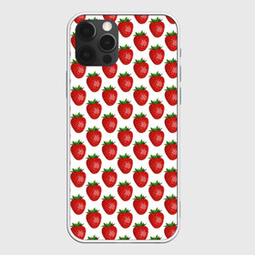 Чехол для iPhone 12 Pro Max с принтом Клубника в Кировске, Силикон |  | клубничка | лето | ягода