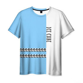 Мужская футболка 3D с принтом Ice Cube в Кировске, 100% полиэфир | прямой крой, круглый вырез горловины, длина до линии бедер | hip hop | ice cube | реп | репер | хип | хоп