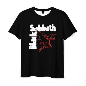Мужская футболка 3D с принтом BLACK SABBATH в Кировске, 100% полиэфир | прямой крой, круглый вырез горловины, длина до линии бедер | black sabbath | билл уорд | блэк саббат | британская рок группа | гизер батлер | группа | музыка | оззи осборн | рок | тони айомми | хеви метал