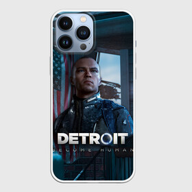 Чехол для iPhone 13 Pro Max с принтом Detroit: Become Human   Markus в Кировске,  |  | connor | cyberlife | deviant | ps4 | rk800 |  detroit: become human | детроит | детроит: стать человеком | игры | коннор | пиратs | эксклюзив