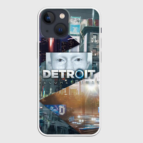 Чехол для iPhone 13 mini с принтом Detroit: Become Human в Кировске,  |  | connor | cyberlife | deviant | ps4 | rk800 |  detroit: become human | детроит | детроит: стать человеком | игры | коннор | пиратs | эксклюзив