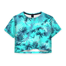 Женская футболка 3D укороченная с принтом GTA San Andreas Tommy Vercetti в Кировске, 100% полиэстер | круглая горловина, длина футболки до линии талии, рукава с отворотами | 80 е | gta | vice city |   лето | вай сити | вайс сити | гта | майами | неон | пальмы | пляжная | рубашка | томми версетти | тони монтана
