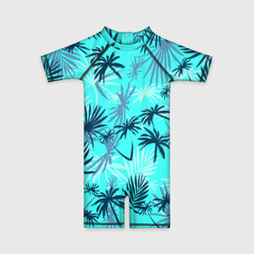 Детский купальный костюм 3D с принтом GTA VICE CITY в Кировске, Полиэстер 85%, Спандекс 15% | застежка на молнии на спине | 80 е | gta | vice city |   лето | вай сити | вайс сити | гта | майами | неон | пальмы | пляжная | рубашка | томми версетти | тони монтана