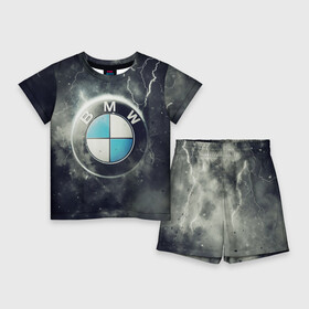 Детский костюм с шортами 3D с принтом Логотип BMW в Кировске,  |  | logo bmw | бмв | логотип bmw | логотип бмв