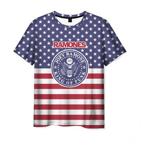 Мужская футболка 3D с принтом Ramones в Кировске, 100% полиэфир | прямой крой, круглый вырез горловины, длина до линии бедер | группа | панк | рамон | рамонес | рамоунз | рамоунс | рок | хард