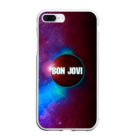 Чехол для iPhone 7Plus/8 Plus матовый с принтом Bon Jovi в Кировске, Силикон | Область печати: задняя сторона чехла, без боковых панелей | bon jovi | альбом | арена | бон | бон джови | глэм | группа | джови | джон | метал | музыка | надпись | песни | поп | попрок | рок | рокер | смайл | солист | софт | стена | хард | хеви | хевиметал