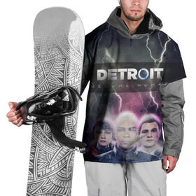 Накидка на куртку 3D с принтом Detroit become human в Кировске, 100% полиэстер |  | dbh | detroit | gamer