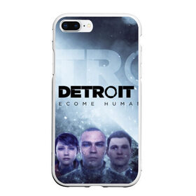 Чехол для iPhone 7Plus/8 Plus матовый с принтом Detroit become human в Кировске, Силикон | Область печати: задняя сторона чехла, без боковых панелей | dbh | detroit | gamer