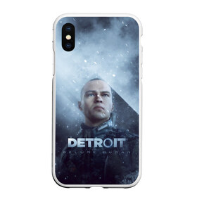 Чехол для iPhone XS Max матовый с принтом Detroit become human в Кировске, Силикон | Область печати: задняя сторона чехла, без боковых панелей | dbh | detroit | gamer