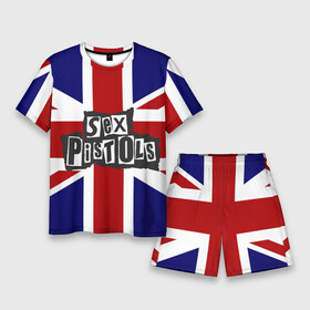 Мужской костюм с шортами 3D с принтом Sex Pistols в Кировске,  |  | англия | британия | панк | флаг