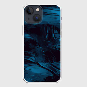 Чехол для iPhone 13 mini с принтом Холодные краски в Кировске,  |  | abstraction | tie dye | watercolor | абстракция красок | акварель | акриловый | брызги красок | живопись | краска | потертость красок | размытые краски | текстуры | черно белый | яркие краски