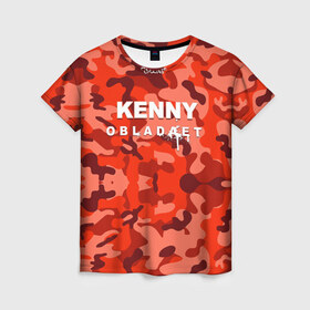 Женская футболка 3D с принтом Kenny в Кировске, 100% полиэфир ( синтетическое хлопкоподобное полотно) | прямой крой, круглый вырез горловины, длина до линии бедер | назар вотяков | обладает | русский рэп