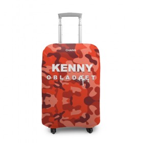 Чехол для чемодана 3D с принтом Kenny в Кировске, 86% полиэфир, 14% спандекс | двустороннее нанесение принта, прорези для ручек и колес | назар вотяков | обладает | русский рэп