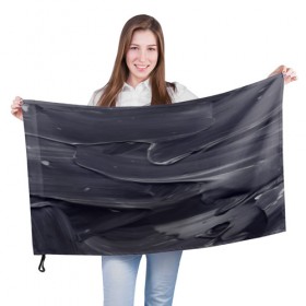 Флаг 3D с принтом Серый градиент в Кировске, 100% полиэстер | плотность ткани — 95 г/м2, размер — 67 х 109 см. Принт наносится с одной стороны | 