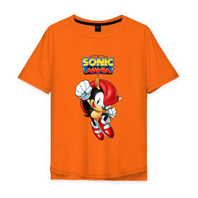 Мужская футболка хлопок Oversize с принтом Sonic Mania в Кировске, 100% хлопок | свободный крой, круглый ворот, “спинка” длиннее передней части | hedgehog | knuckles | sega | sonic | super | tails | ёжик | ехидна | лисенок | лисица | наклз | сега | соник | супер | суперёжик | тэилз | тэилс