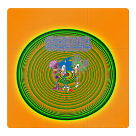 Магнитный плакат 3Х3 с принтом Sonic в Кировске, Полимерный материал с магнитным слоем | 9 деталей размером 9*9 см | hedgehog | knuckles | sega | sonic | super | tails | ёжик | ехидна | лисенок | лисица | наклз | сега | соник | супер | суперёжик | тэилз | тэилс