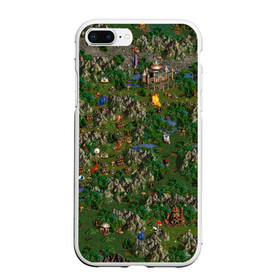 Чехол для iPhone 7Plus/8 Plus матовый с принтом heroes of might and magic в Кировске, Силикон | Область печати: задняя сторона чехла, без боковых панелей | heroes of might and magic | homm | homm3 | might | игра | игры | карта