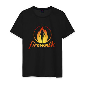 Мужская футболка хлопок с принтом Life is Strange Firewalk Fire в Кировске, 100% хлопок | прямой крой, круглый вырез горловины, длина до линии бедер, слегка спущенное плечо. | Тематика изображения на принте: fire | firewalk | life is strange | lis
