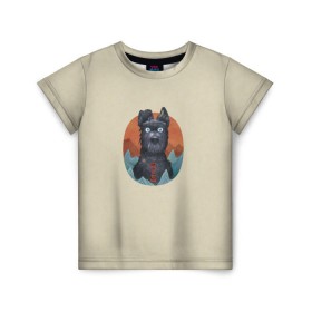 Детская футболка 3D с принтом Остров собак Шеф в Кировске, 100% гипоаллергенный полиэфир | прямой крой, круглый вырез горловины, длина до линии бедер, чуть спущенное плечо, ткань немного тянется | 