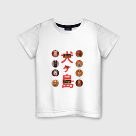 Детская футболка хлопок с принтом Остров собак - собаки в Кировске, 100% хлопок | круглый вырез горловины, полуприлегающий силуэт, длина до линии бедер | isle of dogs | wes anderson | кобаяши | кукольная анимация | остров собак | собачий остров | уэс андерсон | япония