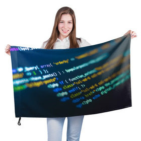 Флаг 3D с принтом Programming collection в Кировске, 100% полиэстер | плотность ткани — 95 г/м2, размер — 67 х 109 см. Принт наносится с одной стороны | c++ | html | php | код | компьютеры | программист | технологии | хакер | цифры
