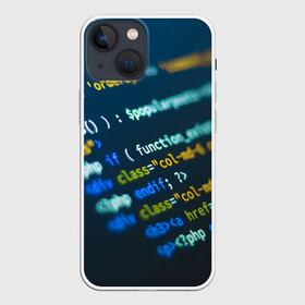 Чехол для iPhone 13 mini с принтом Programming collection в Кировске,  |  | Тематика изображения на принте: c++ | html | php | код | компьютеры | программист | технологии | хакер | цифры