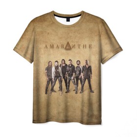 Мужская футболка 3D с принтом Amaranthe в Кировске, 100% полиэфир | прямой крой, круглый вырез горловины, длина до линии бедер | amaranthe | амаранте | аморанте | датская | дэт | метал | пауэр | шведская