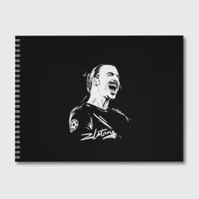Альбом для рисования с принтом Zlatan Ibrahimovic в Кировске, 100% бумага
 | матовая бумага, плотность 200 мг. | football | златан ибрагимович | игрок | сборная швеции | футбол | футболист