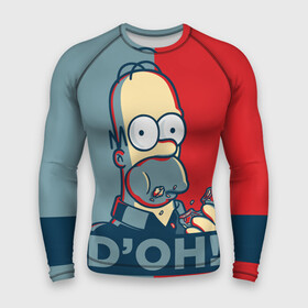 Мужской рашгард 3D с принтом Homer Simpson (DOH) в Кировске,  |  | bart | doh | homer | homer simpson | hope | hope poster | lisa | march | poster | simpsons | барт. лиза | гомер | мардж | мегги | пончик | пончик и гомер | симпсоны