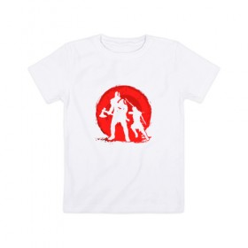 Детская футболка хлопок с принтом Кратос в Кировске, 100% хлопок | круглый вырез горловины, полуприлегающий силуэт, длина до линии бедер | Тематика изображения на принте: 