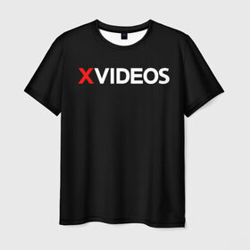 Мужская футболка 3D с принтом Xvideos в Кировске, 100% полиэфир | прямой крой, круглый вырез горловины, длина до линии бедер | Тематика изображения на принте: xvideos