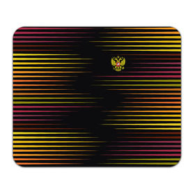 Коврик прямоугольный с принтом RUSSIA - Multi-colored stripes в Кировске, натуральный каучук | размер 230 х 185 мм; запечатка лицевой стороны | 