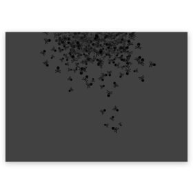 Поздравительная открытка с принтом Noctis Lucis Caelum в Кировске, 100% бумага | плотность бумаги 280 г/м2, матовая, на обратной стороне линовка и место для марки
 | Тематика изображения на принте: final fantasy xv | кости | кэлум | люцис | ноктис | серый | череп | черный