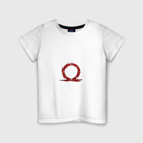 Детская футболка хлопок с принтом God of War в Кировске, 100% хлопок | круглый вырез горловины, полуприлегающий силуэт, длина до линии бедер | Тематика изображения на принте: 