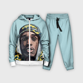 Детский костюм 3D с принтом ASAP Rocky в Кировске,  |  | aap | asap | asaprocky | explicit | mayers | rakim | rakimmayers | rocky | testing | worldwide | асап | майерс | откровенный | раким | ракиммайерс | роки | рокки | эйсап | эйсэп