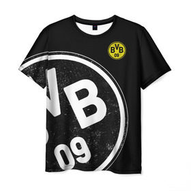 Мужская футболка 3D с принтом Borussia Dortmund Exclusive в Кировске, 100% полиэфир | прямой крой, круглый вырез горловины, длина до линии бедер | боруссия | дортмунд