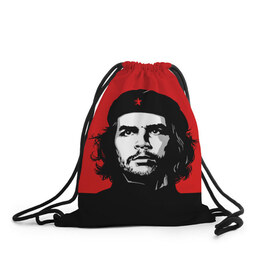 Рюкзак-мешок 3D с принтом Che Guevara в Кировске, 100% полиэстер | плотность ткани — 200 г/м2, размер — 35 х 45 см; лямки — толстые шнурки, застежка на шнуровке, без карманов и подкладки | 