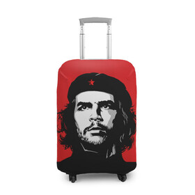 Чехол для чемодана 3D с принтом Che Guevara в Кировске, 86% полиэфир, 14% спандекс | двустороннее нанесение принта, прорези для ручек и колес | 