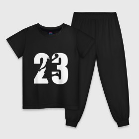 Детская пижама хлопок с принтом LeBron James 23 в Кировске, 100% хлопок |  брюки и футболка прямого кроя, без карманов, на брюках мягкая резинка на поясе и по низу штанин
 | Тематика изображения на принте: 
