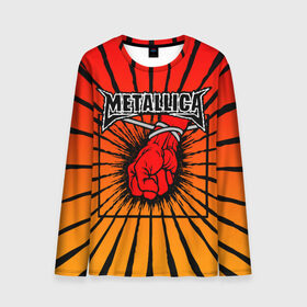 Мужской лонгслив 3D с принтом Metallica в Кировске, 100% полиэстер | длинные рукава, круглый вырез горловины, полуприлегающий силуэт | anger | fans | metall | metallica | st | альбом | альбома | группа | логотип | металл | металлика | обложка | фанат
