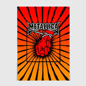 Постер с принтом Metallica в Кировске, 100% бумага
 | бумага, плотность 150 мг. Матовая, но за счет высокого коэффициента гладкости имеет небольшой блеск и дает на свету блики, но в отличии от глянцевой бумаги не покрыта лаком | anger | fans | metall | metallica | st | альбом | альбома | группа | логотип | металл | металлика | обложка | фанат