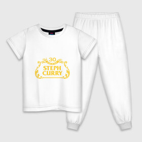 Детская пижама хлопок с принтом Steph Curry в Кировске, 100% хлопок |  брюки и футболка прямого кроя, без карманов, на брюках мягкая резинка на поясе и по низу штанин
 | Тематика изображения на принте: 