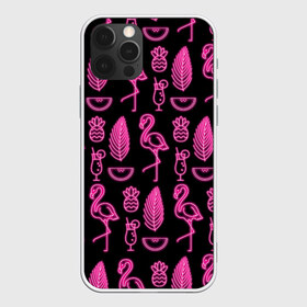 Чехол для iPhone 12 Pro Max с принтом Светящийся фламинго в Кировске, Силикон |  | Тематика изображения на принте: африка | крылья | мода | прикольные | природа | птица | розовый | фламинго | цвет | яркие
