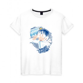 Женская футболка хлопок с принтом Delivery God в Кировске, 100% хлопок | прямой крой, круглый вырез горловины, длина до линии бедер, слегка спущенное плечо | delivery god | noragami
