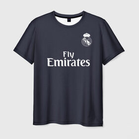 Мужская футболка 3D с принтом Bale away 18-19 в Кировске, 100% полиэфир | прямой крой, круглый вырез горловины, длина до линии бедер | bale | champions | gareth | league | madrid | real | spain | бейл | гарет | испания | лига | мадрид | реал | чемпионов