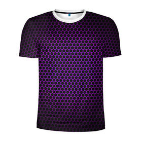 Мужская футболка 3D спортивная с принтом Металлическая сетка 3 в Кировске, 100% полиэстер с улучшенными характеристиками | приталенный силуэт, круглая горловина, широкие плечи, сужается к линии бедра | абстракция | геометрия | сетка | фигуры