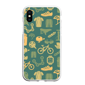 Чехол для iPhone XS Max матовый с принтом Велосипед Текстура в Кировске, Силикон | Область печати: задняя сторона чехла, без боковых панелей | байк | велик | вело | велосипед | велосипеды | велоспорт | с велосипедом | спорт