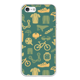 Чехол для iPhone 5/5S матовый с принтом Велосипед Текстура в Кировске, Силикон | Область печати: задняя сторона чехла, без боковых панелей | байк | велик | вело | велосипед | велосипеды | велоспорт | с велосипедом | спорт