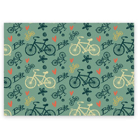 Поздравительная открытка с принтом Велосипед Текстура в Кировске, 100% бумага | плотность бумаги 280 г/м2, матовая, на обратной стороне линовка и место для марки
 | байк | велик | вело | велосипед | велосипеды | велоспорт | с велосипедом | спорт