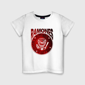 Детская футболка хлопок с принтом Ramones в Кировске, 100% хлопок | круглый вырез горловины, полуприлегающий силуэт, длина до линии бедер | ramone | ramones | группа | джонни | джоуи | ди ди томми | марки | панк | поп | раманес | раманэс | рамон | рамонес | рамонэс | рамоун | рамоунз | рамоунс | рок | хард | хардрок
